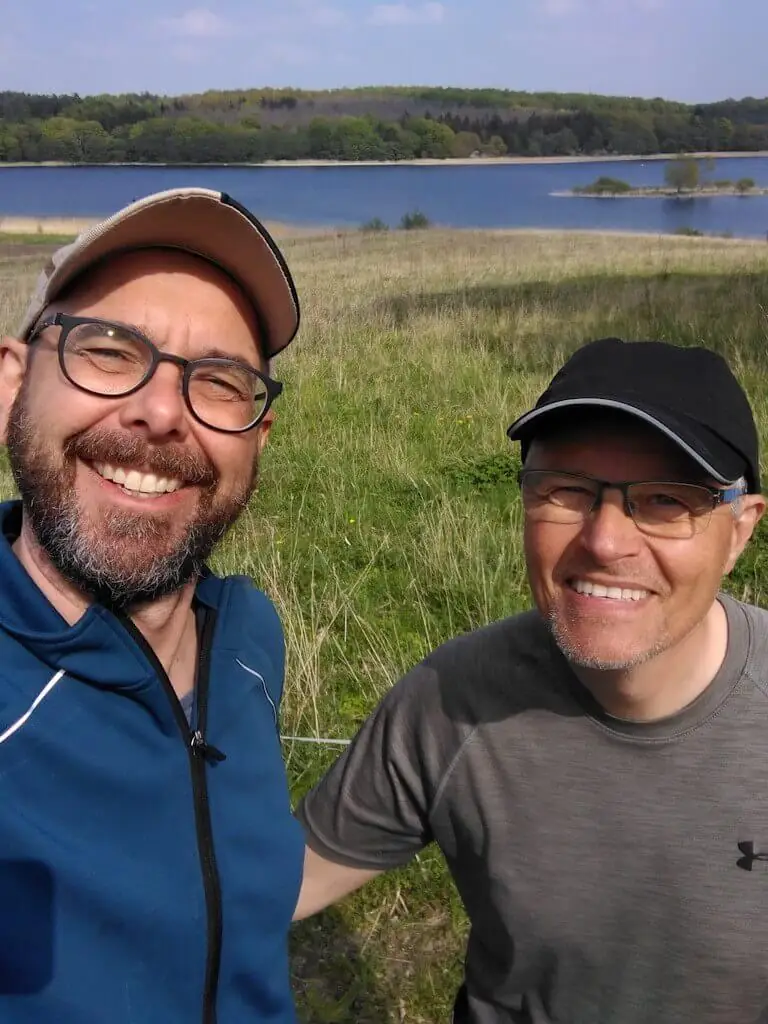 Lars og Bjarne near Tystrup Sø