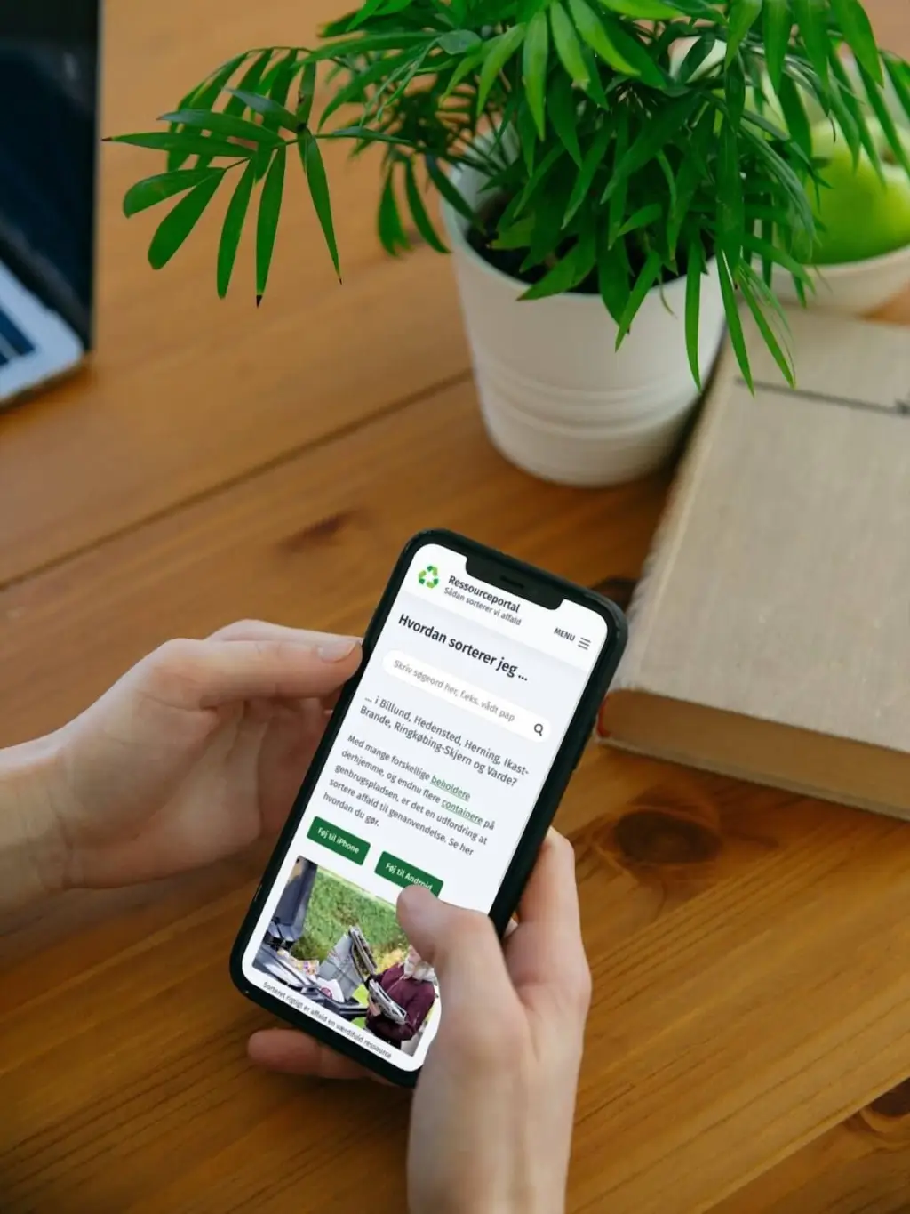 Ressourceportalen is optimized for slow mobile bandwidth.